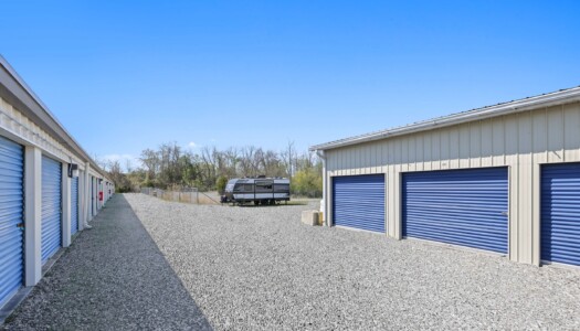 drive-up storage units and vehicle parking at Peninsula Mini Storage in Blades, DE