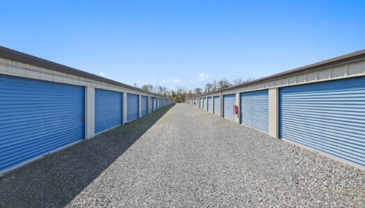 drive-up storage units at Peninsula Mini Storage in Blades, DE