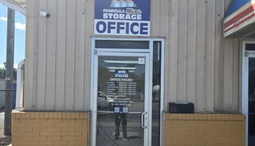 Entry to Storage Facility Office at Peninsula Mini Storage in Blades, DE